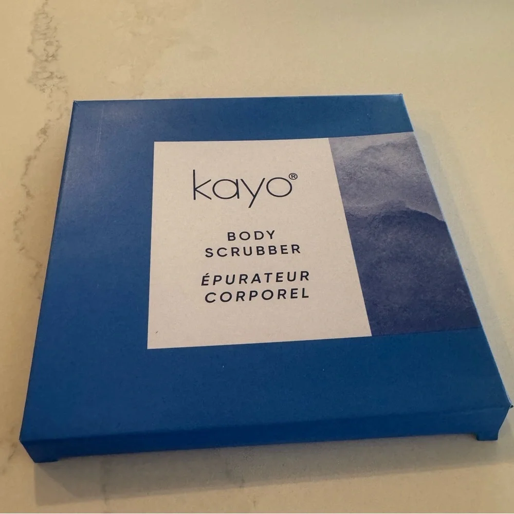 NEW Kayo Silicone Body Scrubber, Blue